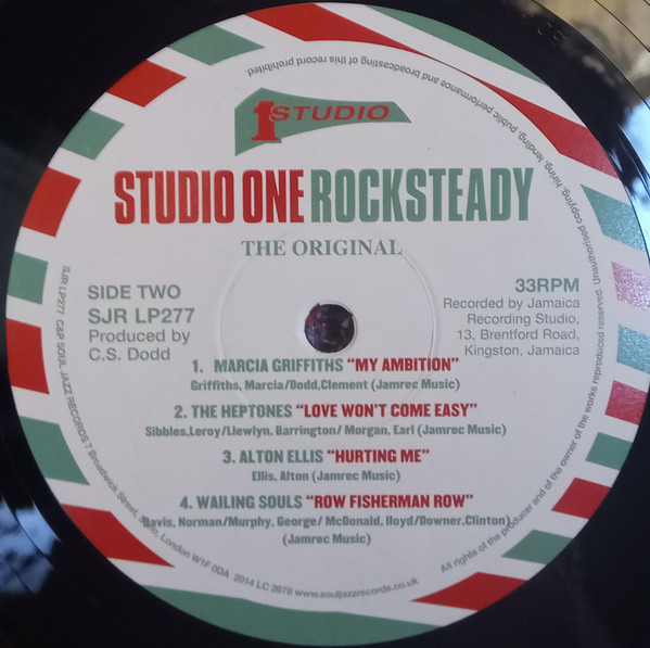Various – Studio One Rocksteady (Rocksteady, Soul And Early Reggae At Studio One) X2LP - Imagen 3