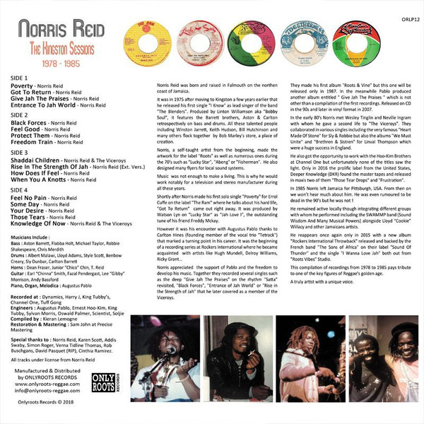 Norris Reid – The Kingston Sessions 1978-1985 - Imagen 2